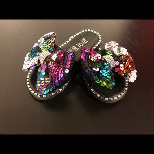 Toddler sparkly slippers